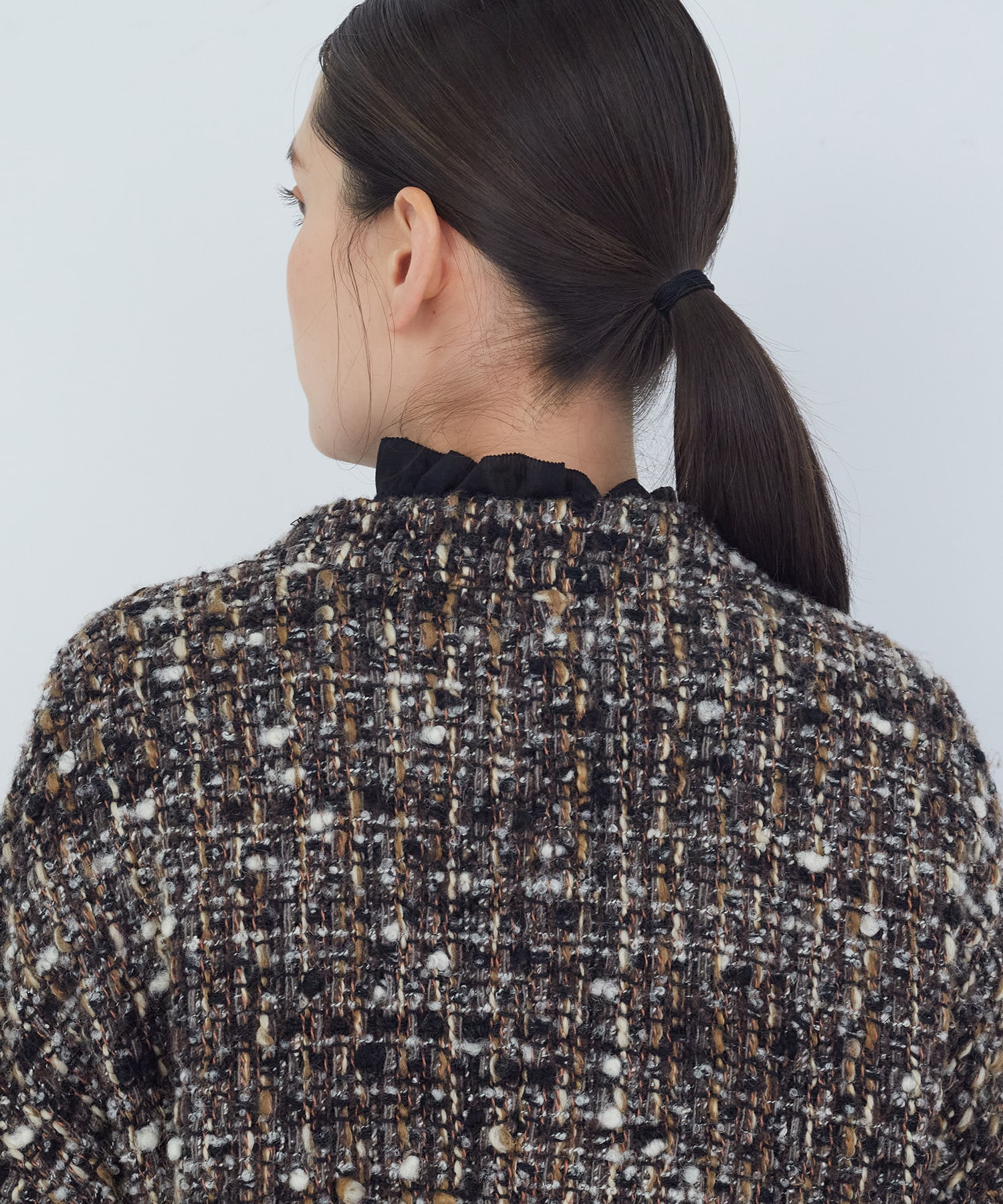 【ADIEU TRISTESSE】｜2BUY10%OFF・3BUY20%OFF｜Vネックハーフコート 詳細画像 チャコールグレー 16