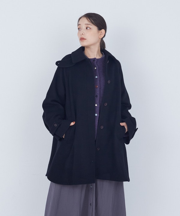 ウールビーバーハーフコート 詳細画像 ブラック 1