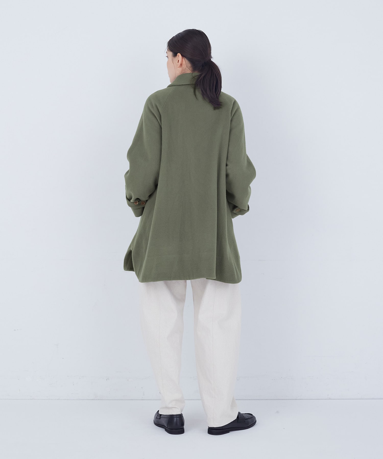 【ADIEU TRISTESSE】ウールビーバーハーフコート 詳細画像 ブラック 10