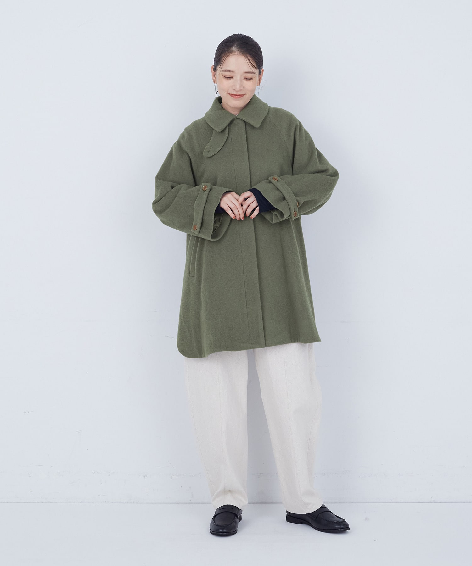 【ADIEU TRISTESSE】ウールビーバーハーフコート 詳細画像 ブラック 11