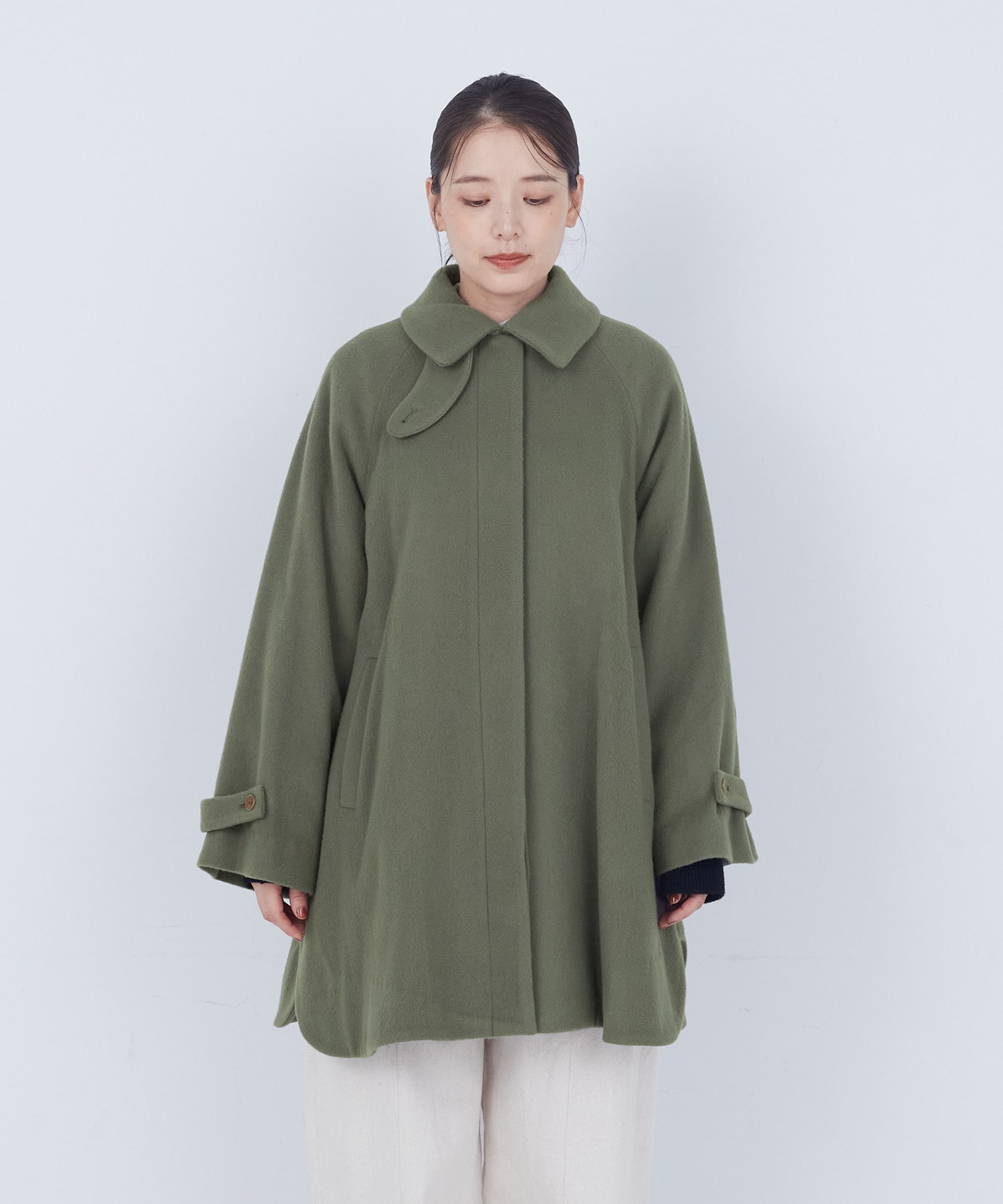 【ADIEU TRISTESSE】ウールビーバーハーフコート 詳細画像 ブラック 12