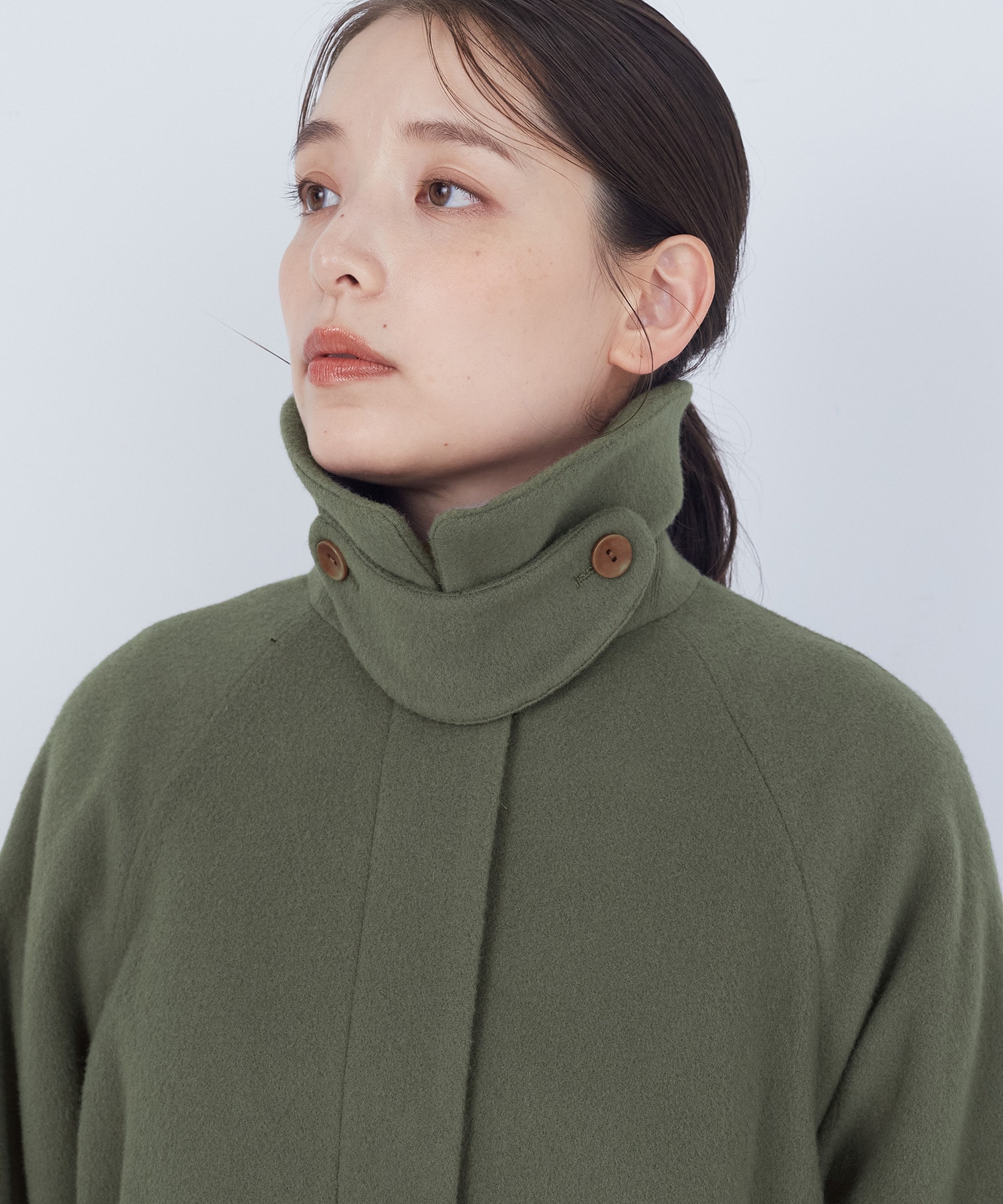 【ADIEU TRISTESSE】ウールビーバーハーフコート 詳細画像 ブラック 16