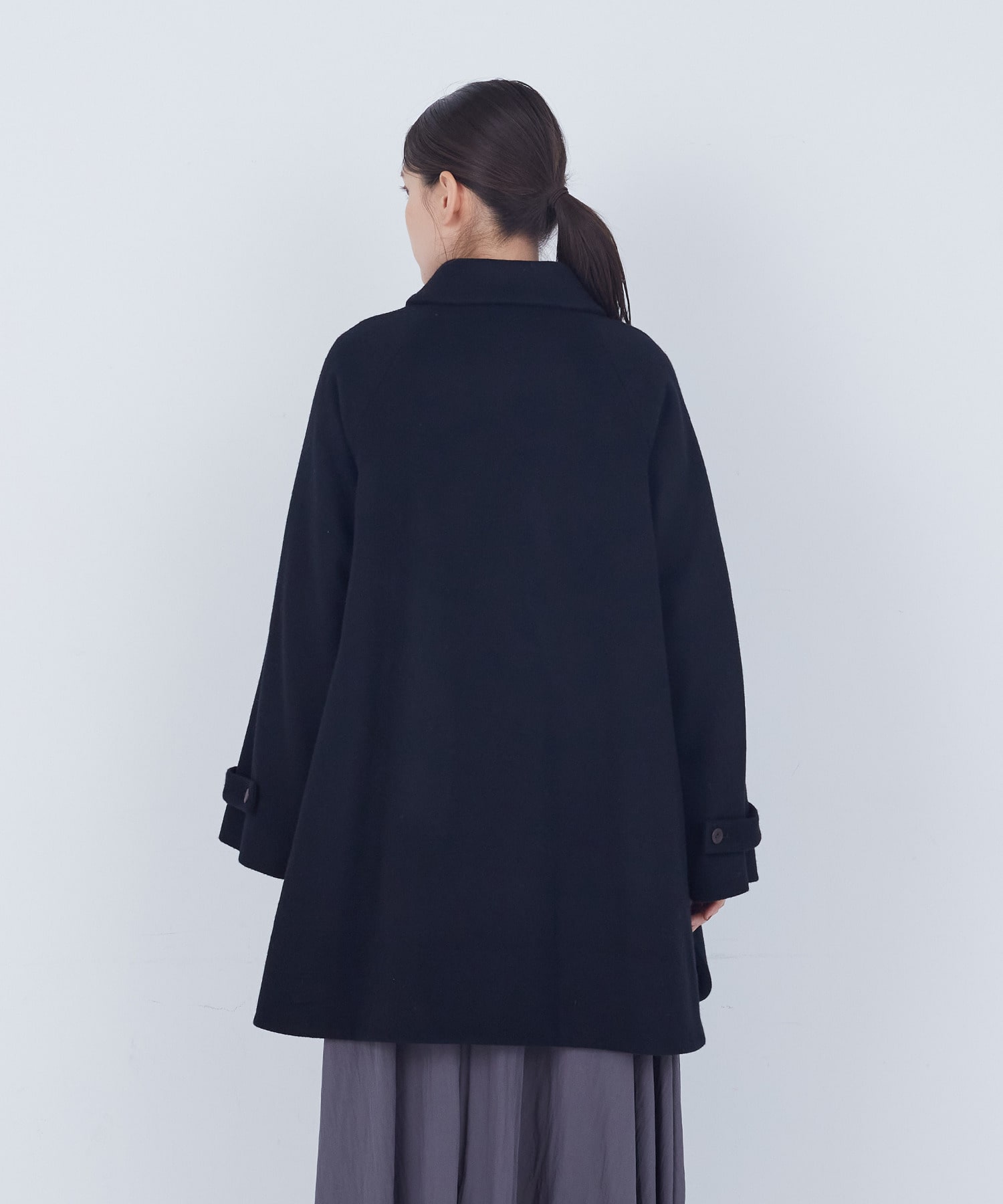 【ADIEU TRISTESSE】ウールビーバーハーフコート 詳細画像 ブラック 7