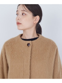 【ADIEU TRISTESSE】｜2BUY10%OFF・3BUY20%OFF｜ノーカラーコート 詳細画像 ブラックミックス 15