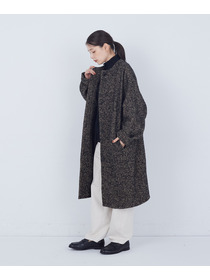 【ADIEU TRISTESSE】｜2BUY10%OFF・3BUY20%OFF｜ノーカラーコート 詳細画像 ブラックミックス 2