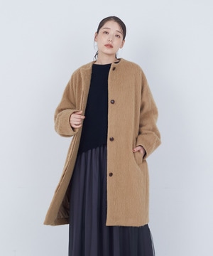 【ADIEU TRISTESSE】｜2BUY10%OFF・3BUY20%OFF｜ノーカラーコート 詳細画像 ベージュ 1