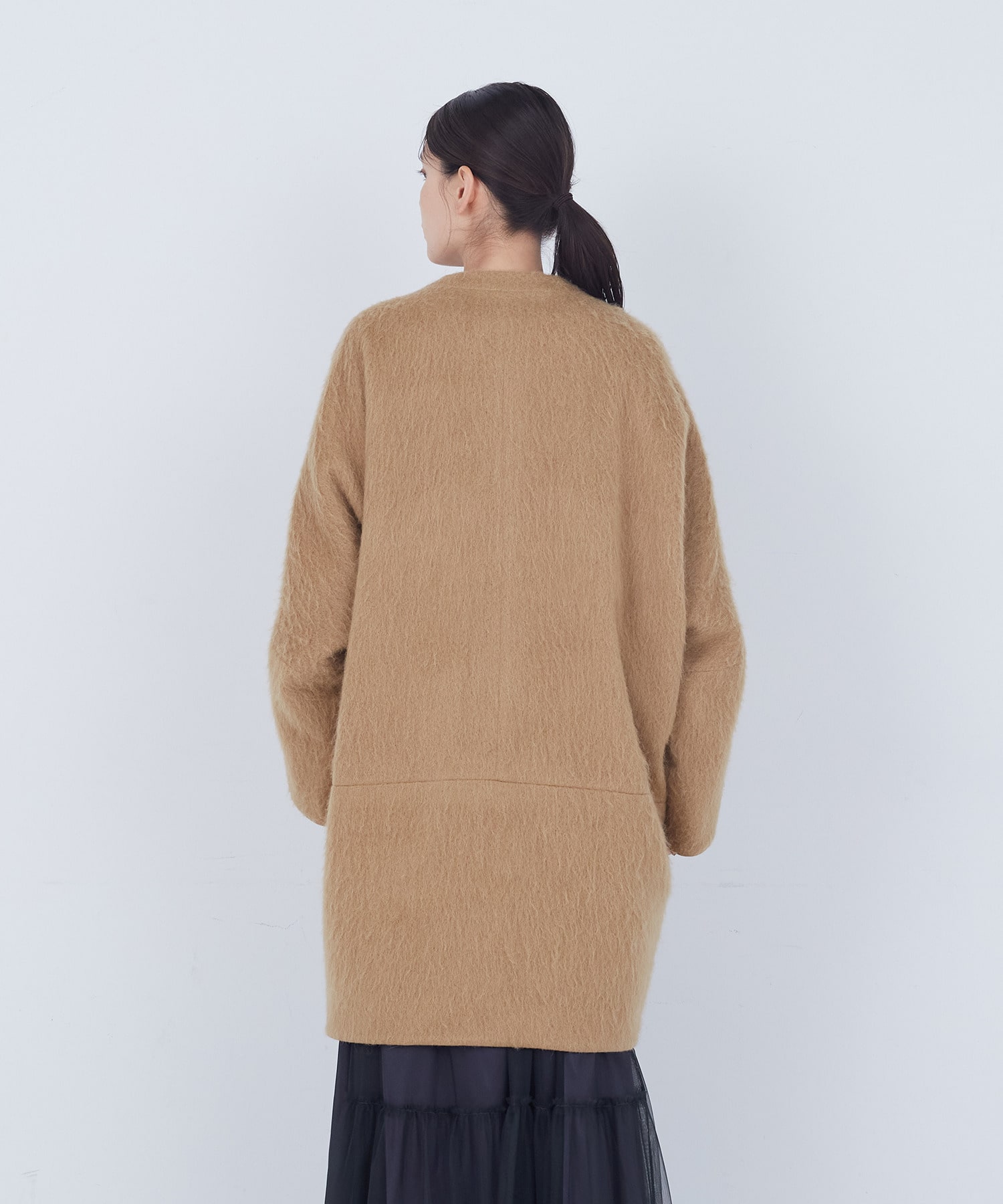 【ADIEU TRISTESSE】｜2BUY10%OFF・3BUY20%OFF｜ノーカラーコート 詳細画像 ブラックミックス 14