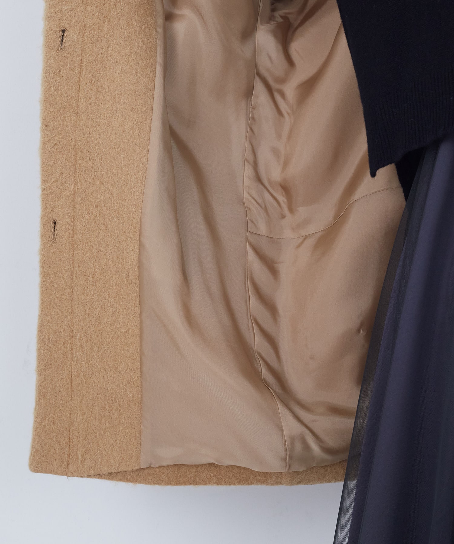 【ADIEU TRISTESSE】｜2BUY10%OFF・3BUY20%OFF｜ノーカラーコート 詳細画像 ブラックミックス 19