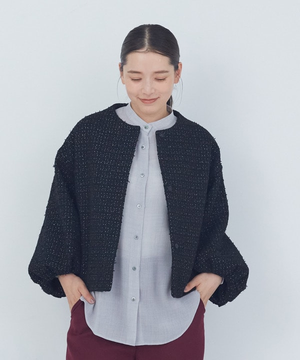 バルーンスリーブジャケット 詳細画像 ブラック系その他 1