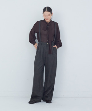 【ADIEU TRISTESSE】｜2BUY10%OFF・3BUY20%OFF｜サスペンダー付きパンツ 詳細画像 チェック 1