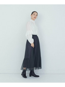 【ADIEU TRISTESSE】｜2BUY10%OFF・3BUY20%OFF｜ポリエステルチュールスカート 詳細画像 ブルー 1