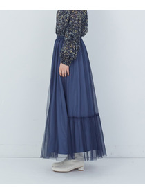 【ADIEU TRISTESSE】｜2BUY10%OFF・3BUY20%OFF｜ポリエステルチュールスカート 詳細画像 ブルー 13