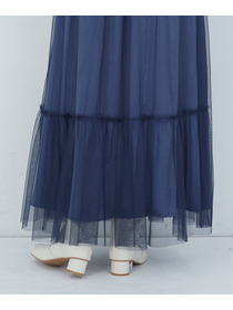 【ADIEU TRISTESSE】｜2BUY10%OFF・3BUY20%OFF｜ポリエステルチュールスカート 詳細画像 ブルー 18