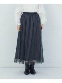【ADIEU TRISTESSE】｜2BUY10%OFF・3BUY20%OFF｜ポリエステルチュールスカート 詳細画像 ブルー 5