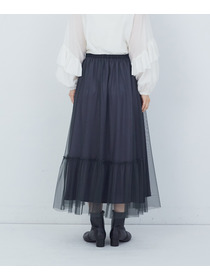 【ADIEU TRISTESSE】｜2BUY10%OFF・3BUY20%OFF｜ポリエステルチュールスカート 詳細画像 ブルー 7