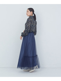 【ADIEU TRISTESSE】｜2BUY10%OFF・3BUY20%OFF｜ポリエステルチュールスカート 詳細画像 ブルー 9