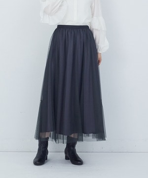 【ADIEU TRISTESSE】｜2BUY10%OFF・3BUY20%OFF｜ポリエステルチュールスカート 詳細画像 グレー 1
