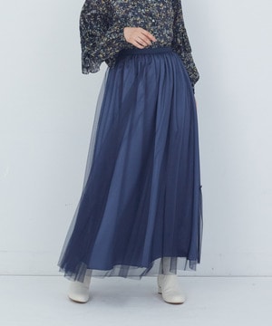 【ADIEU TRISTESSE】｜2BUY10%OFF・3BUY20%OFF｜ポリエステルチュールスカート 詳細画像 ブルー 1