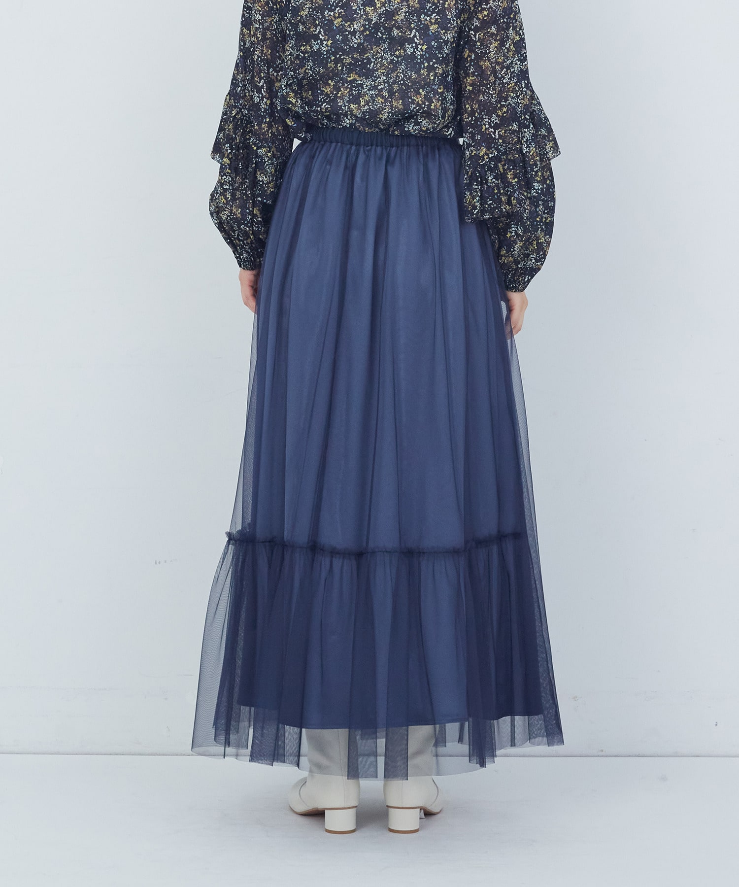 【ADIEU TRISTESSE】｜2BUY10%OFF・3BUY20%OFF｜ポリエステルチュールスカート 詳細画像 ブルー 14