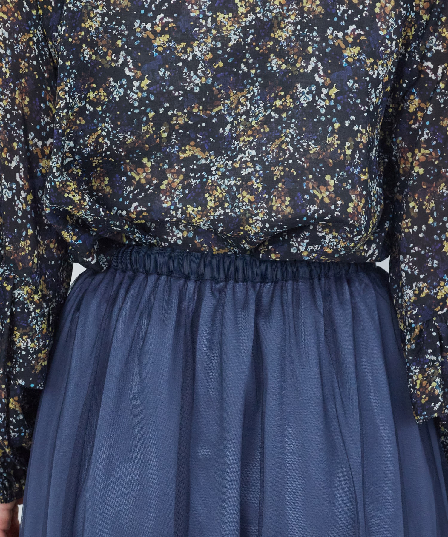 【ADIEU TRISTESSE】｜2BUY10%OFF・3BUY20%OFF｜ポリエステルチュールスカート 詳細画像 ブルー 16