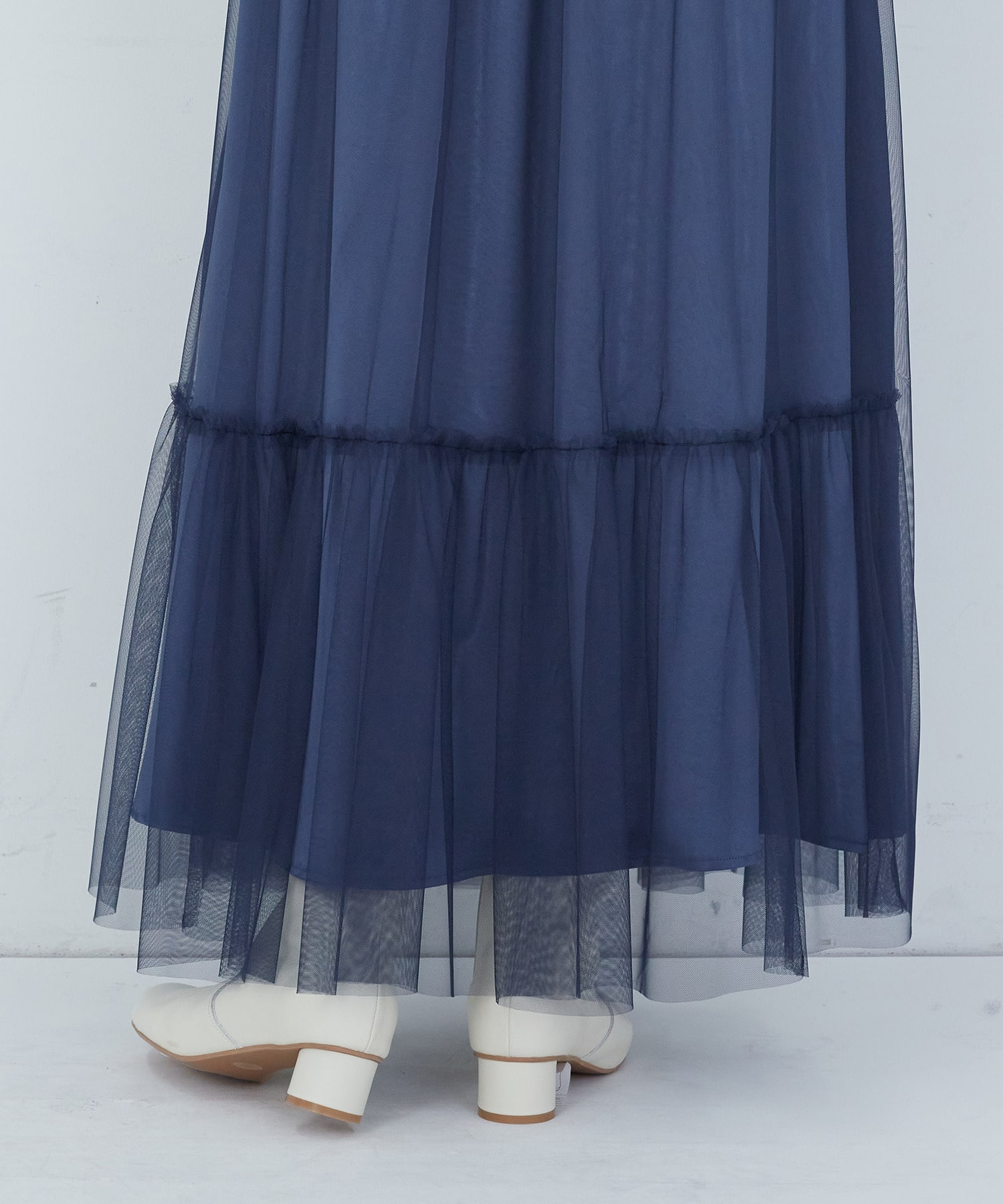 【ADIEU TRISTESSE】｜2BUY10%OFF・3BUY20%OFF｜ポリエステルチュールスカート 詳細画像 ブルー 18