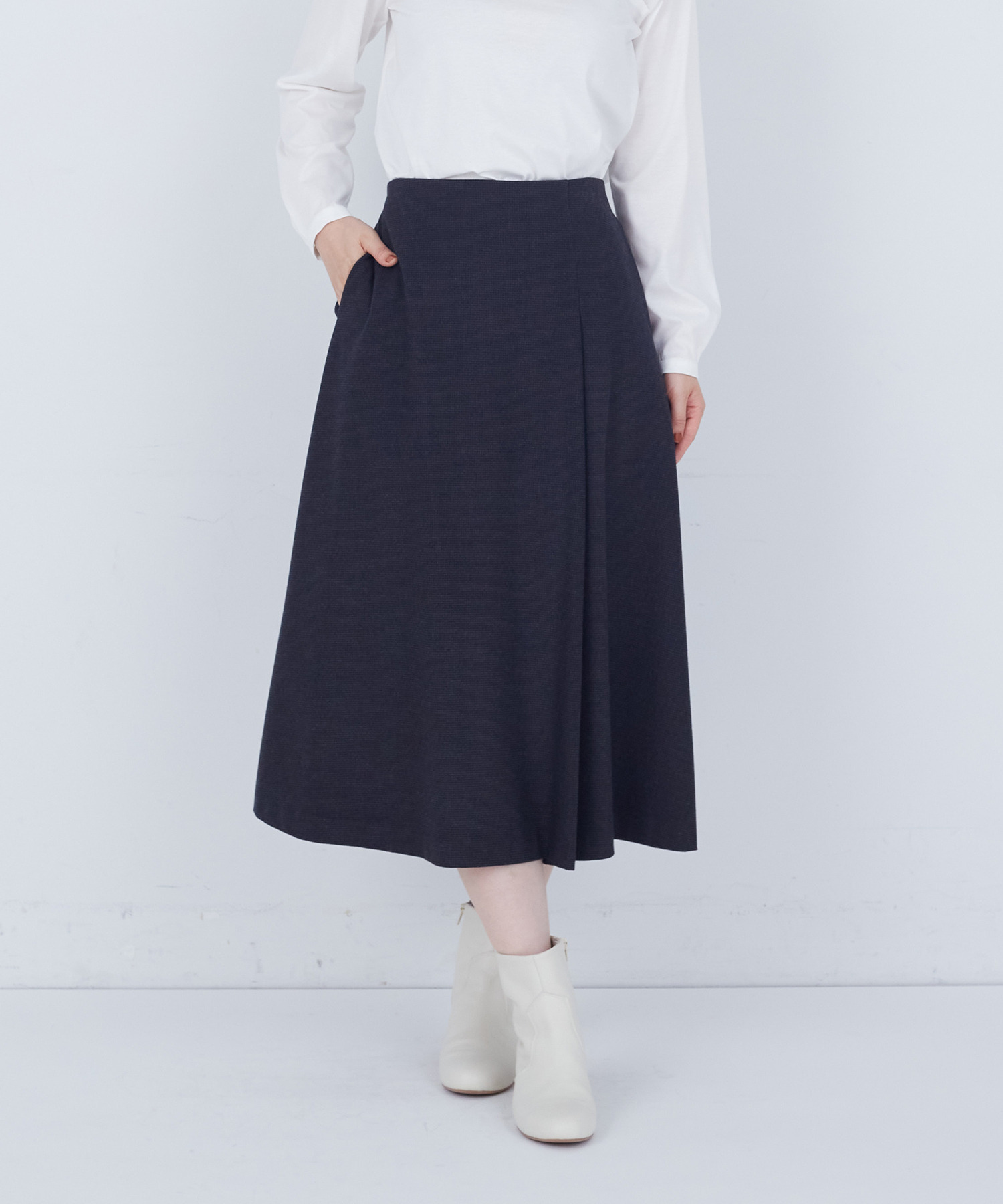 【ADIEU TRISTESSE】｜2BUY10%OFF・3BUY20%OFF｜◆ウールミルドスカート 詳細画像 チェック 1