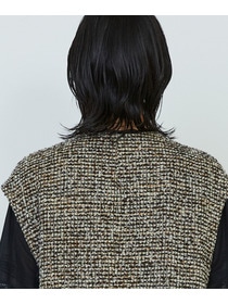 【ADIEU TRISTESSE】ラメループツイードベスト 詳細画像 ブラック系その他 11