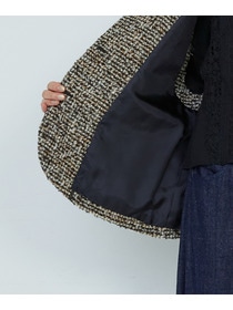 【ADIEU TRISTESSE】ラメループツイードベスト 詳細画像 ブラック系その他 13