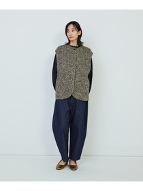 【ADIEU TRISTESSE】ラメループツイードベスト 詳細画像 ブラック系その他 4