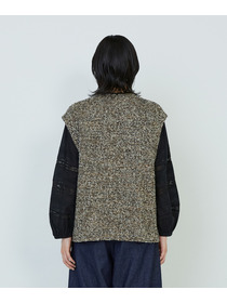 【ADIEU TRISTESSE】ラメループツイードベスト 詳細画像 ブラック系その他 9