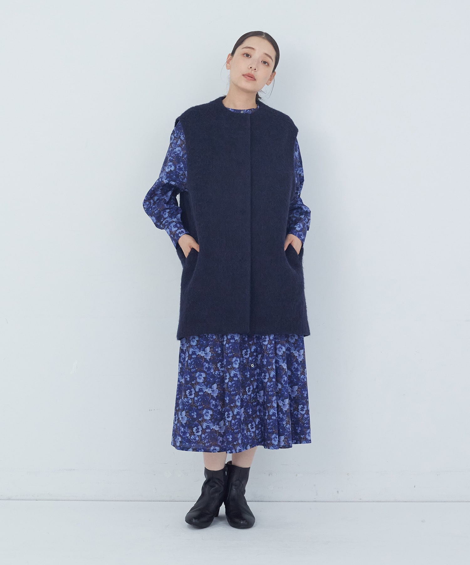 【ADIEU TRISTESSE】｜2BUY10%OFF・3BUY20%OFF｜ウールジレ 詳細画像 ネイビー 11