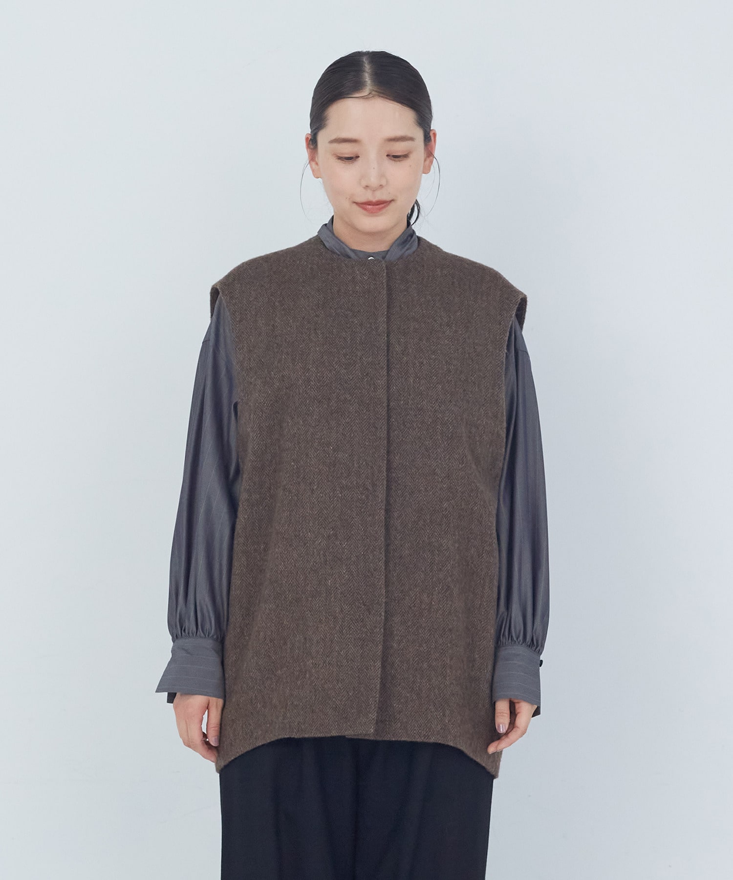 【ADIEU TRISTESSE】｜2BUY10%OFF・3BUY20%OFF｜ウールジレ 詳細画像 ネイビー 5