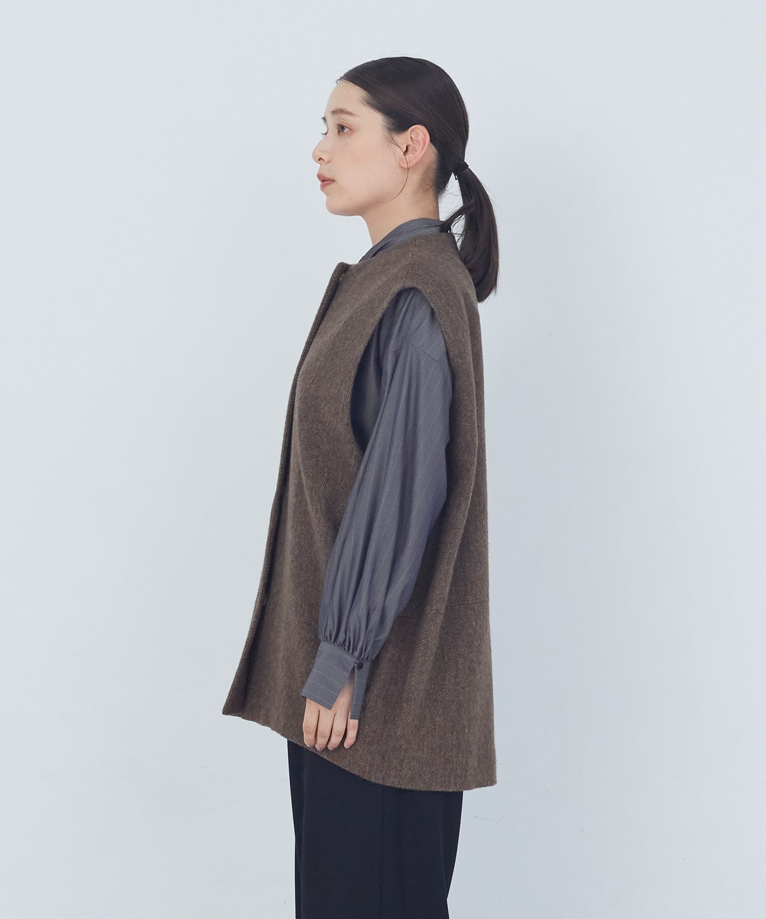 【ADIEU TRISTESSE】｜2BUY10%OFF・3BUY20%OFF｜ウールジレ 詳細画像 ネイビー 6