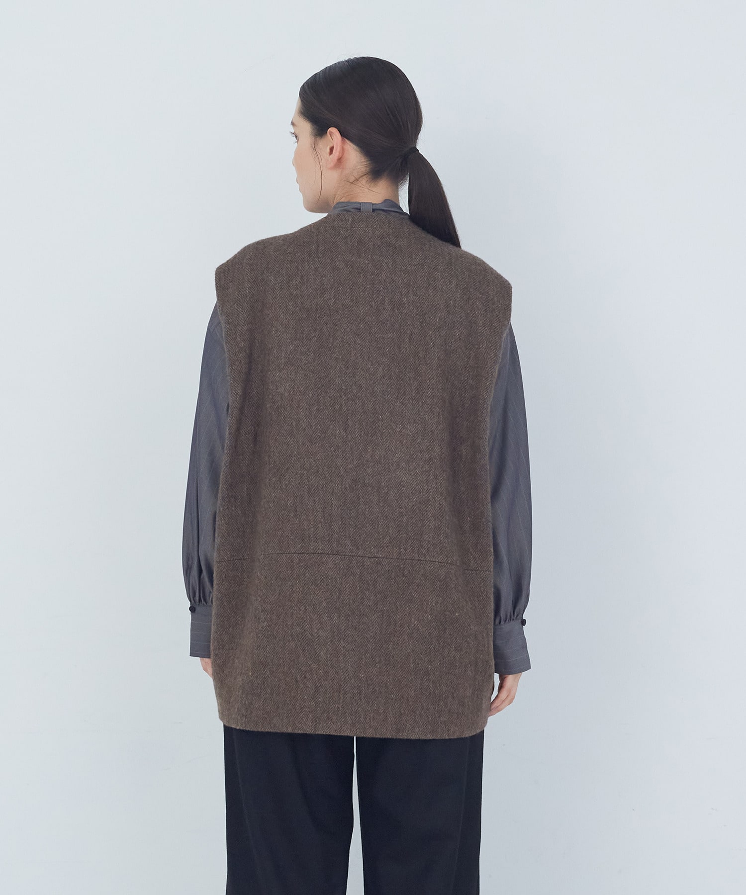 【ADIEU TRISTESSE】｜2BUY10%OFF・3BUY20%OFF｜ウールジレ 詳細画像 ネイビー 7