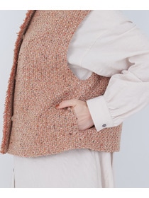 【ADIEU TRISTESSE】｜2BUY10%OFF・3BUY20%OFF｜MIXツイードベスト 詳細画像 グレー系その他 17