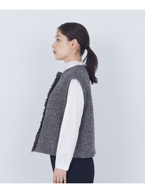 【ADIEU TRISTESSE】｜2BUY10%OFF・3BUY20%OFF｜MIXツイードベスト 詳細画像 グレー系その他 6
