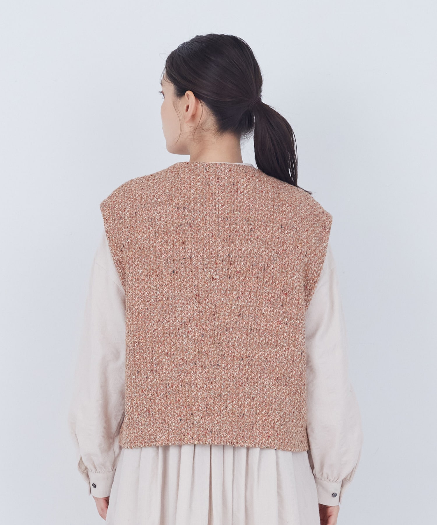 【ADIEU TRISTESSE】｜2BUY10%OFF・3BUY20%OFF｜MIXツイードベスト 詳細画像 グレー系その他 14