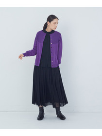 【ADIEU TRISTESSE】キュウシンリブカラフル釦カーディガン 詳細画像 ブラック 1