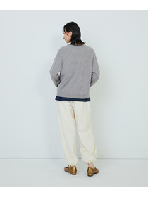 【ADIEU TRISTESSE】キュウシンリブカラフル釦カーディガン 詳細画像 ブラック 15