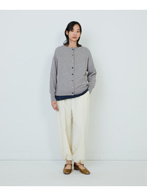 【ADIEU TRISTESSE】キュウシンリブカラフル釦カーディガン 詳細画像 ブラック 16