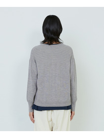 【ADIEU TRISTESSE】キュウシンリブカラフル釦カーディガン 詳細画像 ブラック 19