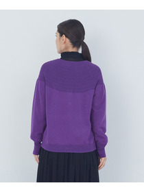 【ADIEU TRISTESSE】キュウシンリブカラフル釦カーディガン 詳細画像 ブラック 6