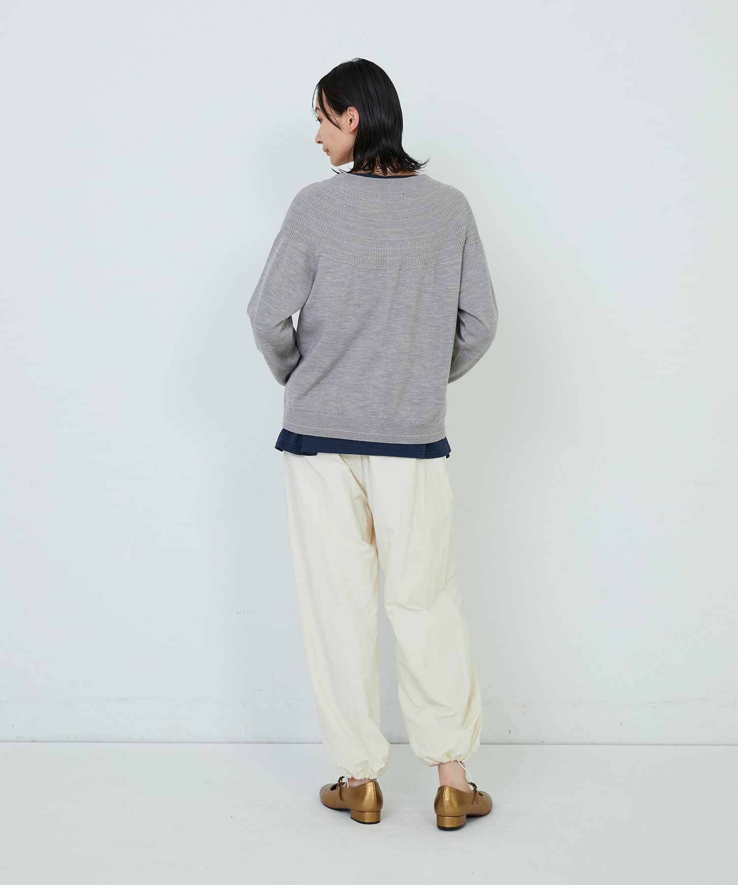 【ADIEU TRISTESSE】キュウシンリブカラフル釦カーディガン 詳細画像 ブラック 15