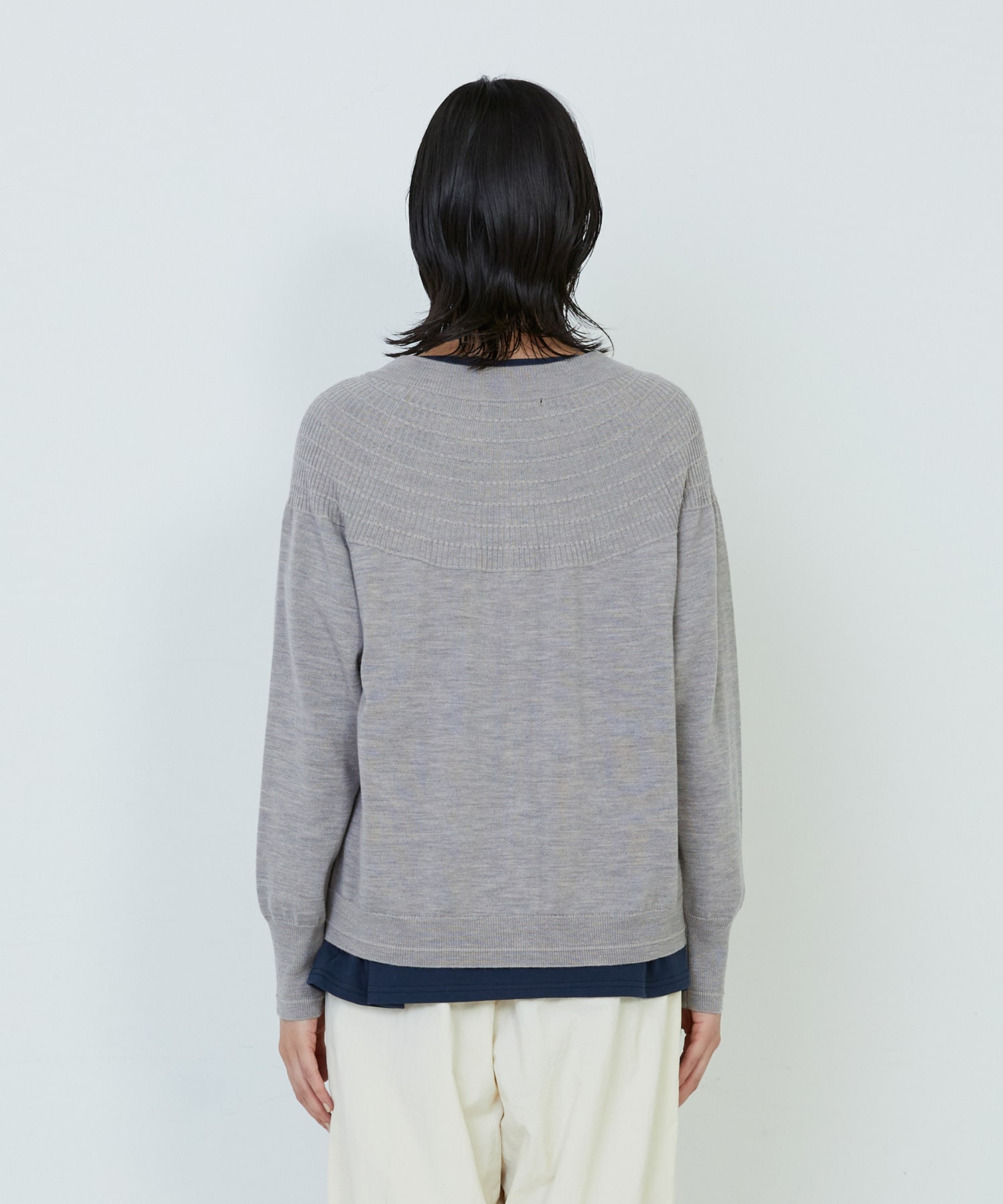 【ADIEU TRISTESSE】キュウシンリブカラフル釦カーディガン 詳細画像 ブラック 19