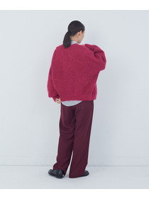 【ADIEU TRISTESSE】｜2BUY10%OFF・3BUY20%OFF｜モヘヤラム起毛片畦カーディガン 詳細画像 ブラウン 10