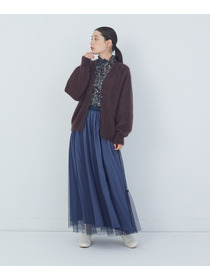 【ADIEU TRISTESSE】｜2BUY10%OFF・3BUY20%OFF｜モヘヤラム起毛片畦カーディガン 詳細画像 ブラウン 15