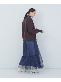 【ADIEU TRISTESSE】｜2BUY10%OFF・3BUY20%OFF｜モヘヤラム起毛片畦カーディガン 詳細画像 ブラウン 16