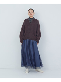 【ADIEU TRISTESSE】｜2BUY10%OFF・3BUY20%OFF｜モヘヤラム起毛片畦カーディガン 詳細画像 ブラウン 18