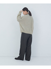 【ADIEU TRISTESSE】｜2BUY10%OFF・3BUY20%OFF｜モヘヤラム起毛片畦カーディガン 詳細画像 ブラウン 2
