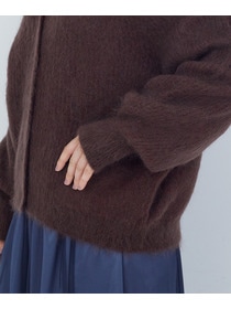 【ADIEU TRISTESSE】｜2BUY10%OFF・3BUY20%OFF｜モヘヤラム起毛片畦カーディガン 詳細画像 ブラウン 21